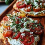 Heirloom Tomato & Whipped Feta Flatbread