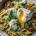 Lemon Pesto Pasta with Burrata & Fresh Herbs