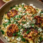 Roasted Cauliflower & Orzo Bowl with Honey-Lemon Feta