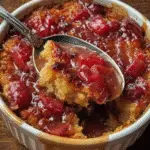 Baked Sticky Rhubarb Pudding